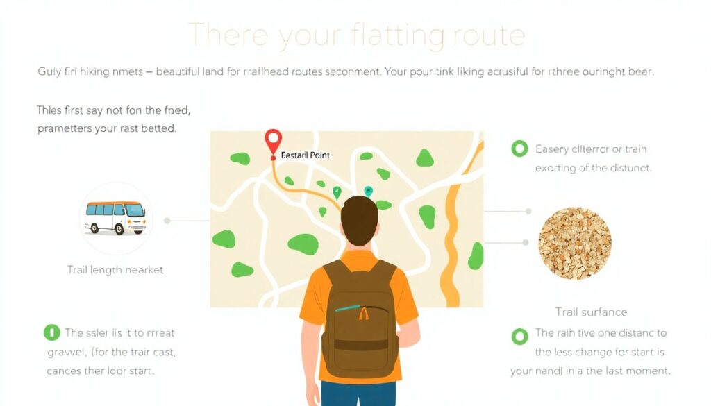 Гиды по choosing троп для походов по равнине - иллюстрация