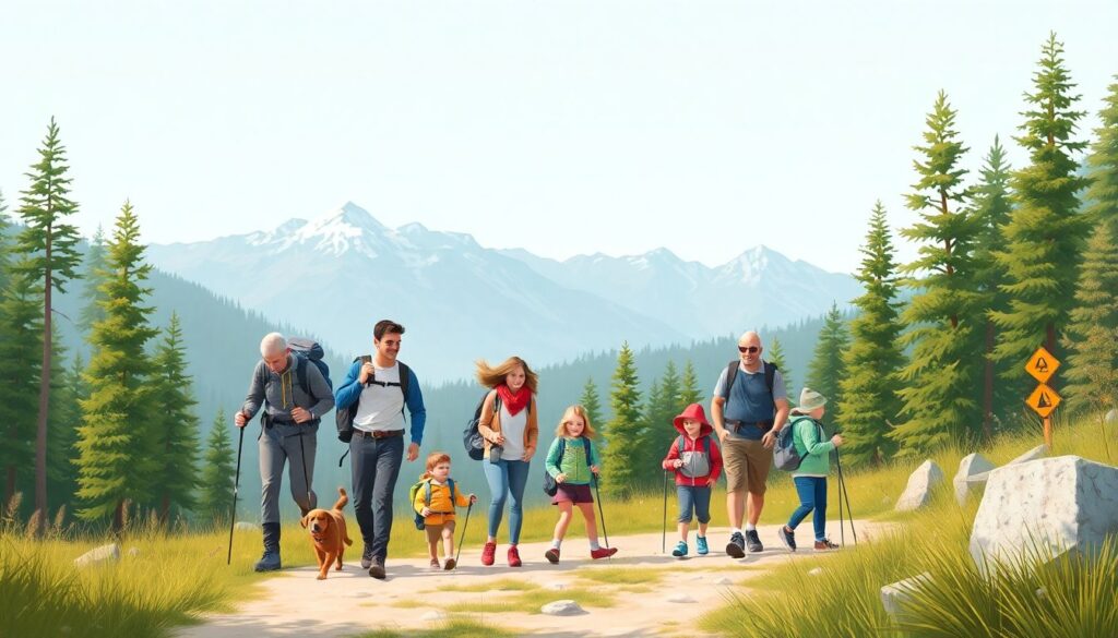 Как организовать поход с детьми: советы по маршрутам и безопасности - иллюстрация