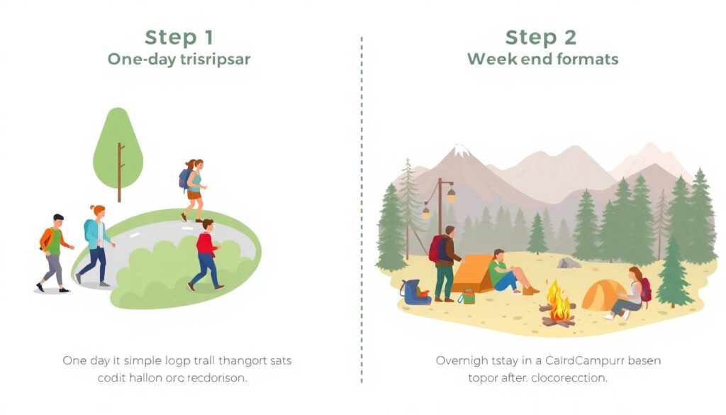 Маршруты активного отдыха: от выходных до длинных походов - иллюстрация