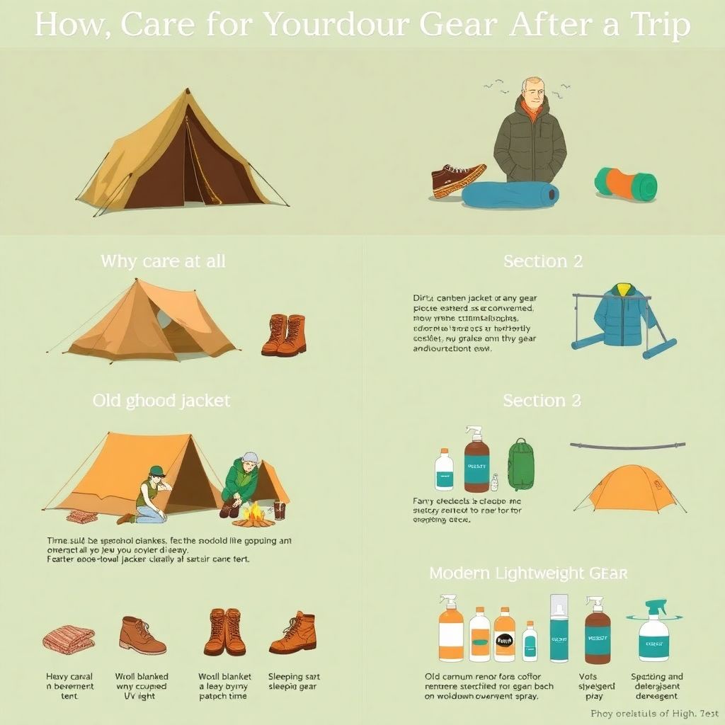Уход за снаряжением после походов: правильная чистка и обслуживание