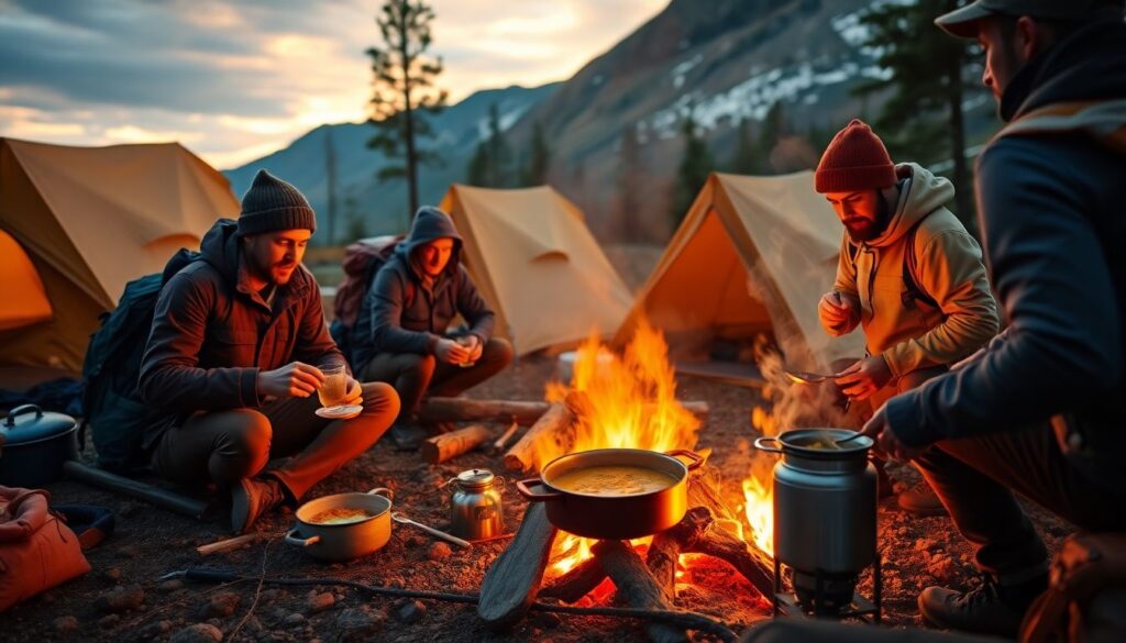 Походная кухня на костре: рецепты и безопасность - иллюстрация