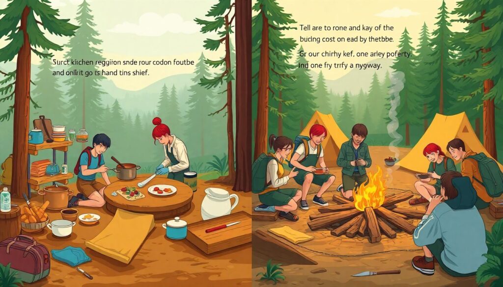 Походная кухня на костре: рецепты и безопасность - иллюстрация