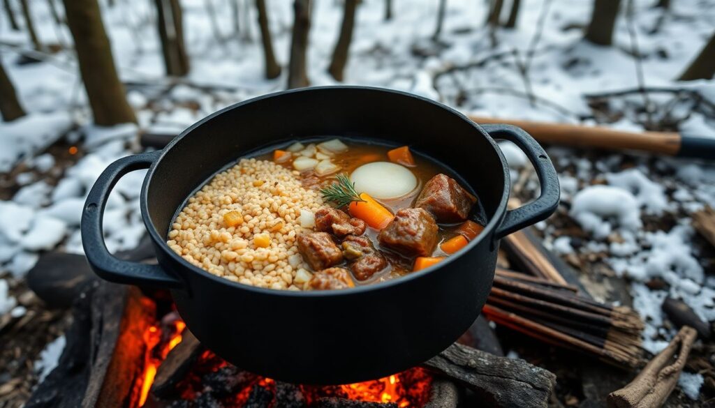 Походная кухня на костре: рецепты и безопасность - иллюстрация