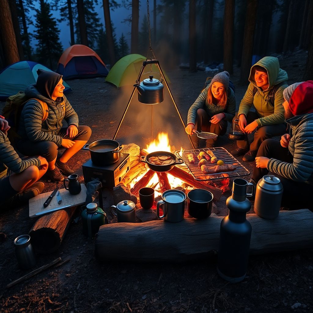 Походная кухня на костре: простые рецепты и правила безопасности