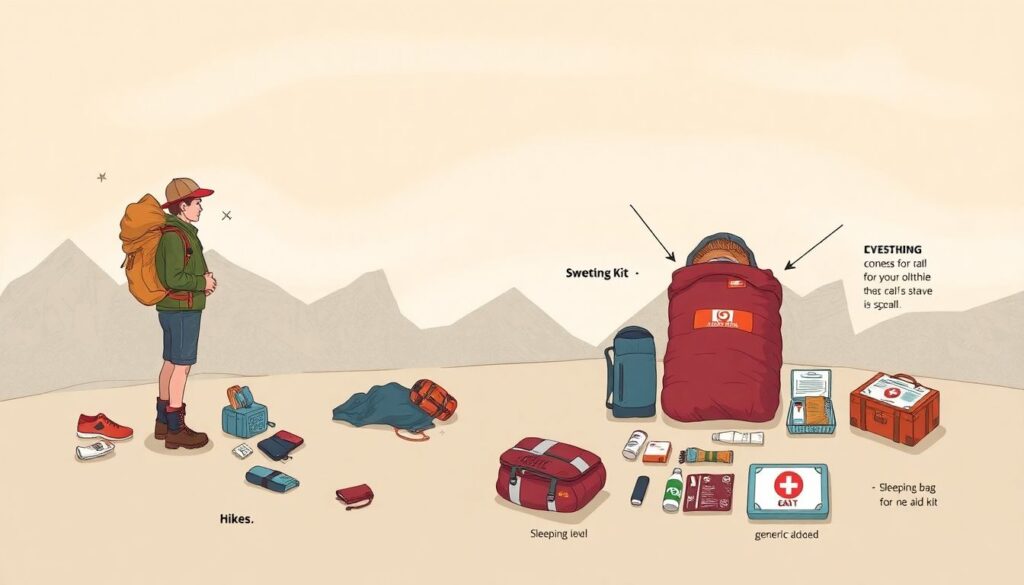 Гид по маршрутам по перевалам и перевалам - иллюстрация