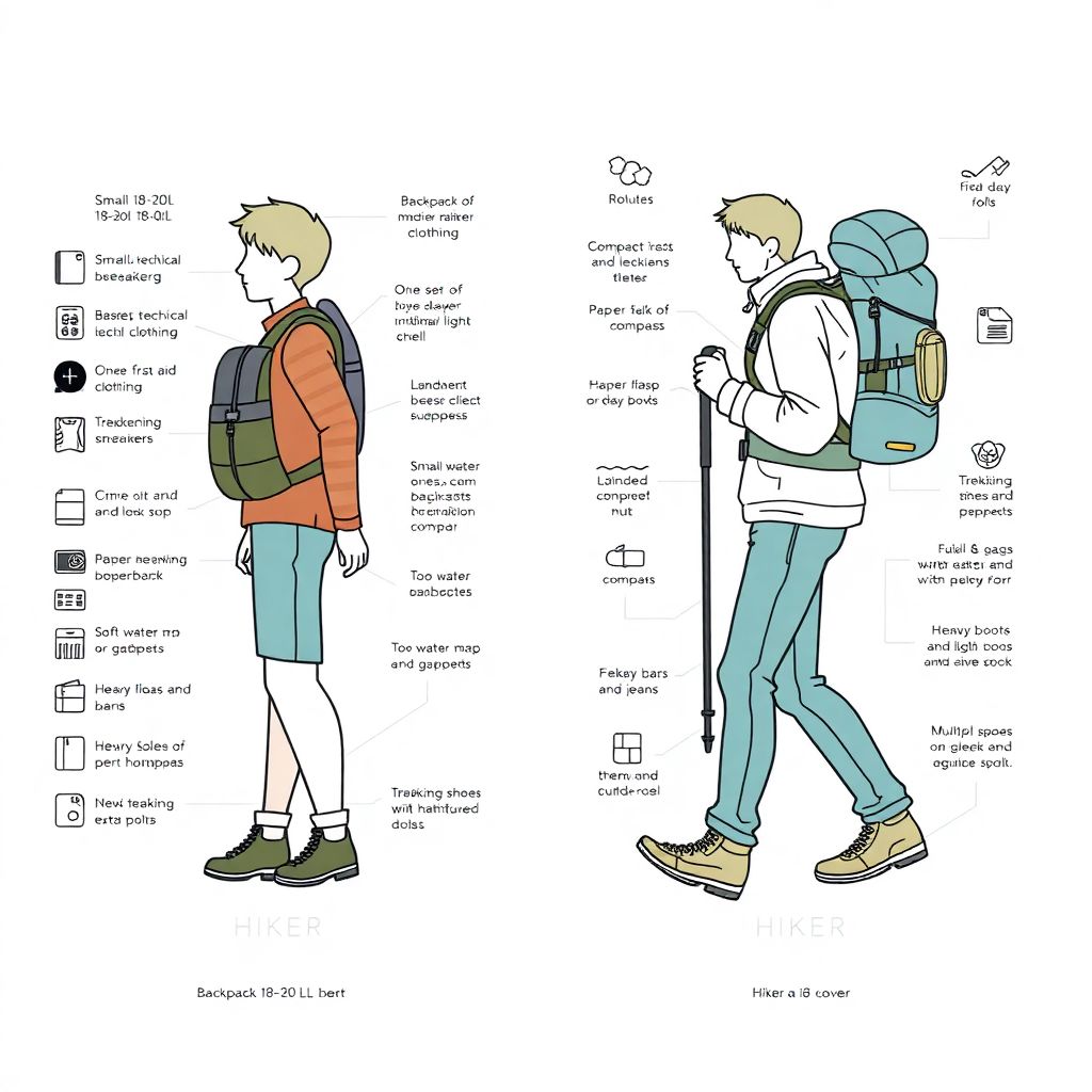 Что взять с собой в однодневный поход: чек-лист снаряжения для туристов