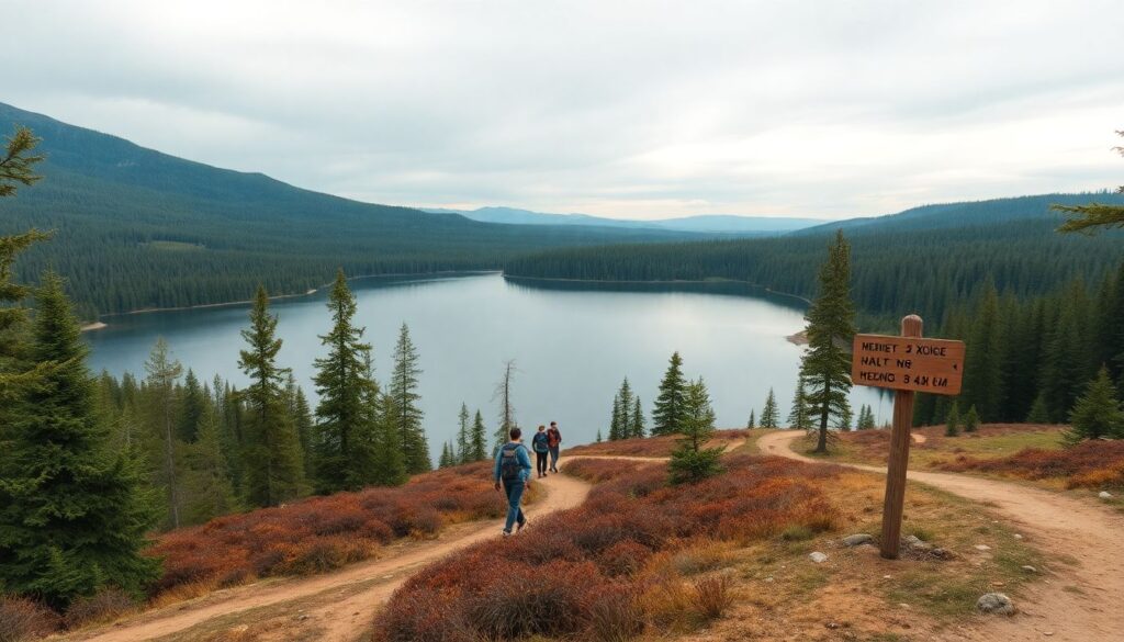 Походные маршруты по берегам озер: живописные тропы для начинающих - иллюстрация