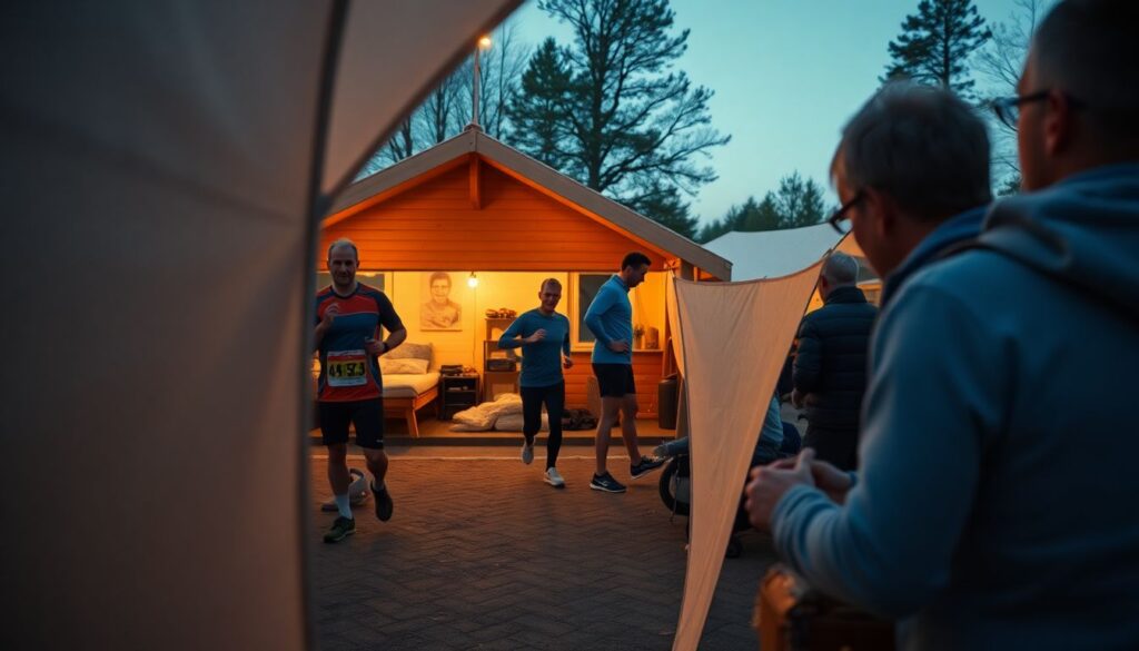 Гид по ночёвке в марафоне за городом - иллюстрация