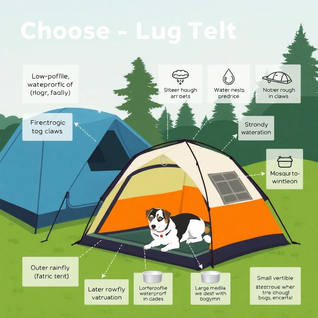 Как выбрать палатку для похода четвероногого питомца: советы и подбор