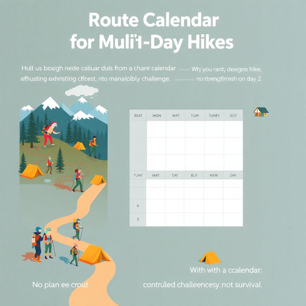 Как планировать поход на несколько дней: календарь маршрутов и советы