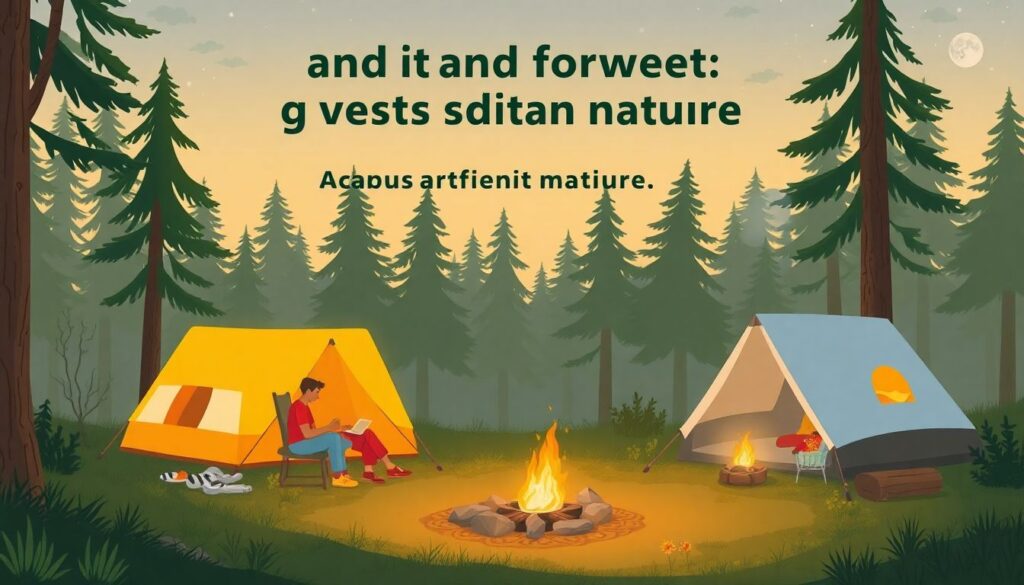 Гид по туристическим приёми и этикету в походах - иллюстрация