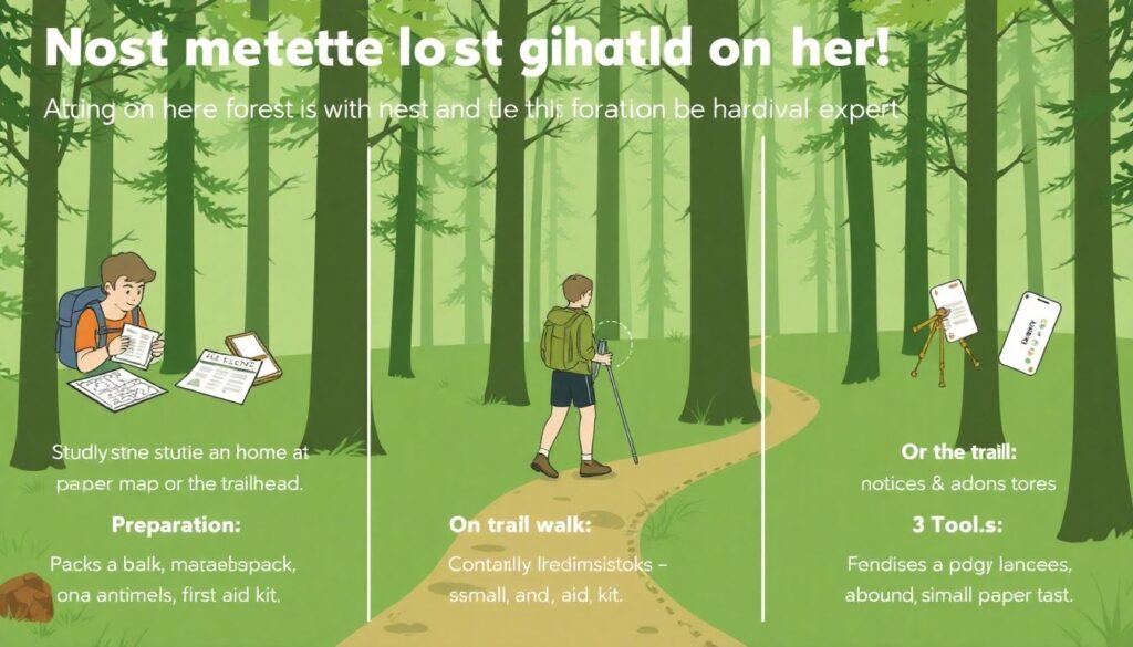 Как не заблудиться в лесу: основы навигации и ориентирования - иллюстрация