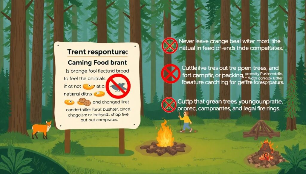 Эко-этикет в походах: что можно и чего нельзя делать - иллюстрация