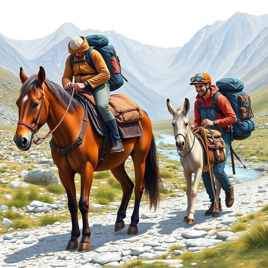 Гид по подготовке к передвижению на лошади и ослах в пеших походах