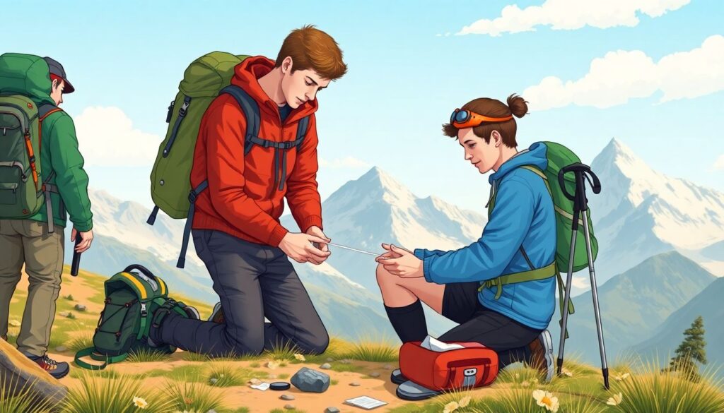 Гид по первой медицинской помощи в походах - иллюстрация