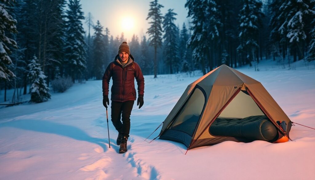 Снаряжение для походов зимой: снаряжение и утепление - иллюстрация