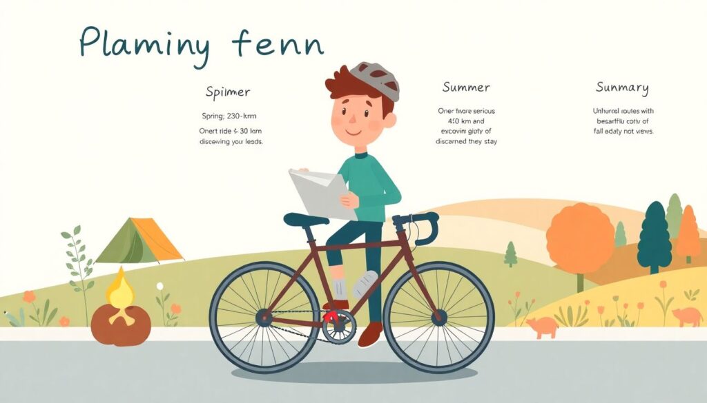 Как организовать поход на велосипеде по выходным - иллюстрация