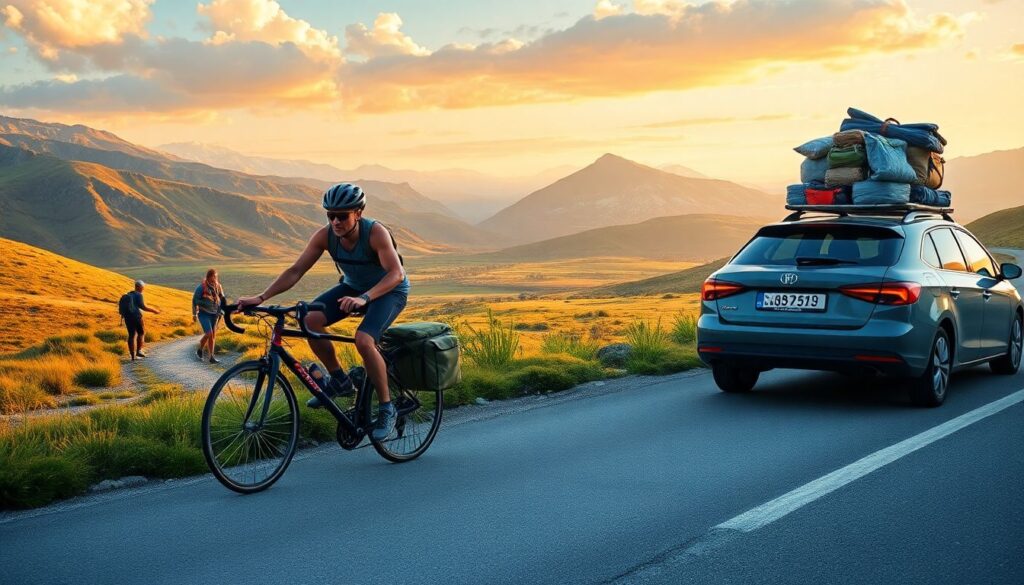 Как организовать поход на велосипеде по выходным - иллюстрация