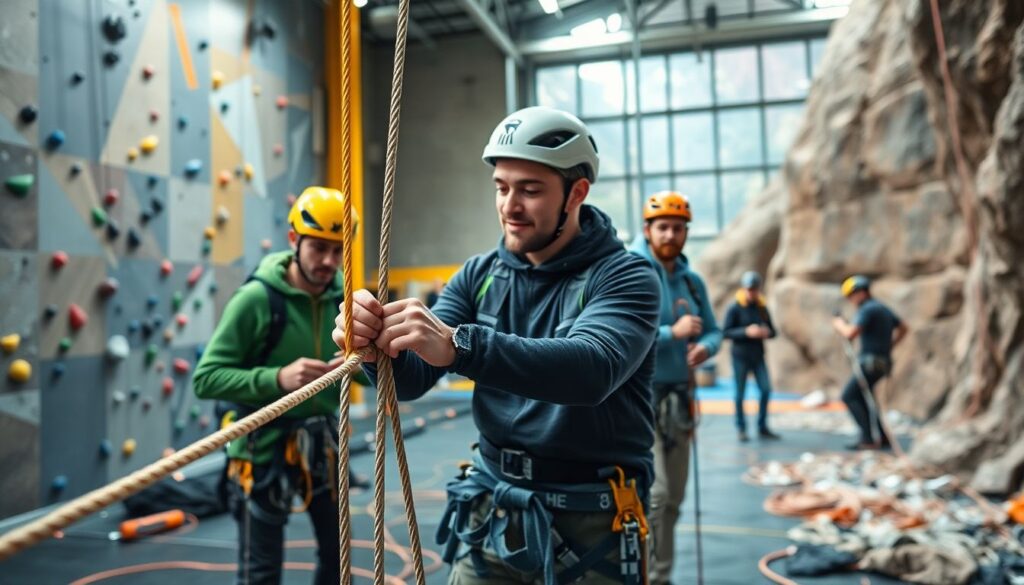 Гид по работе с альпинистскими верёвками и узлами - иллюстрация