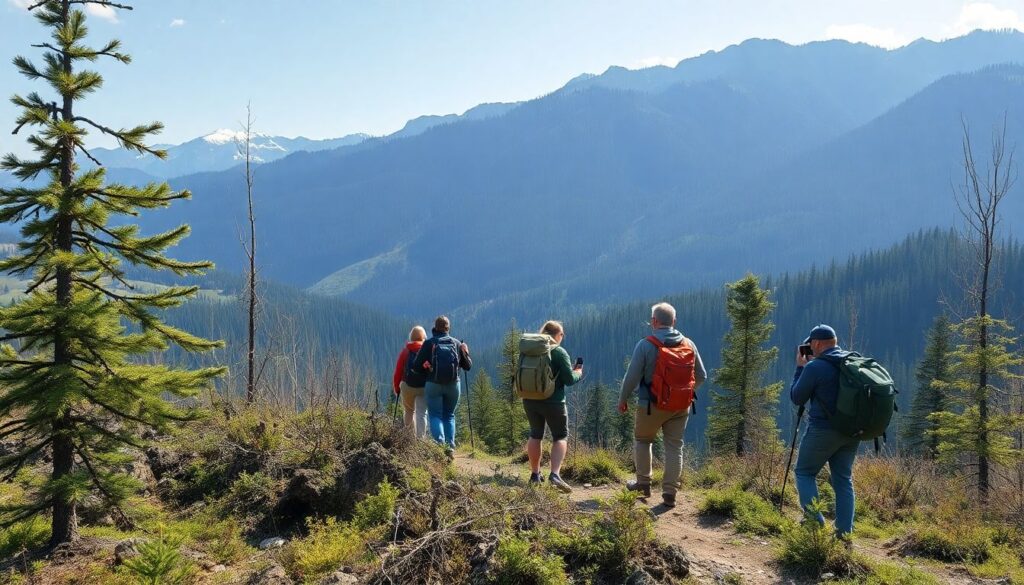 Экологический контроль и мониторинг природы во время походов - иллюстрация