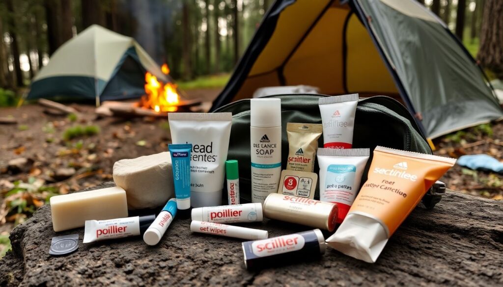 Гид по выбору походной косметики и гигиены - иллюстрация