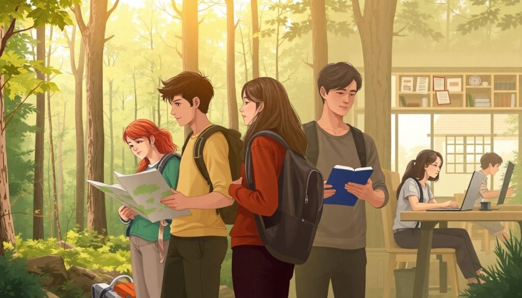 Какие навыки развивают походы у взрослых и детей - иллюстрация