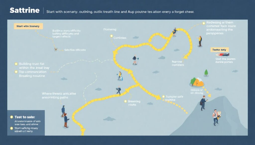 Как организовать поход по слепым тропам и лабиринтам - иллюстрация