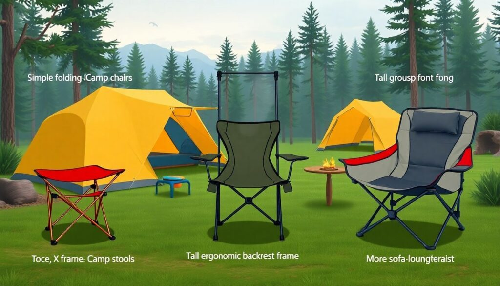 Гид по выбору походной мебели и комфортных мест для отдыха - иллюстрация