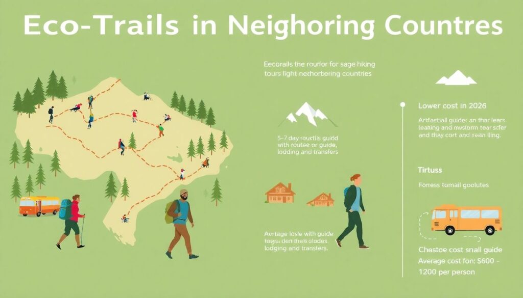 Маршруты по экотуристическим тропам стран ближнего зарубежья - иллюстрация