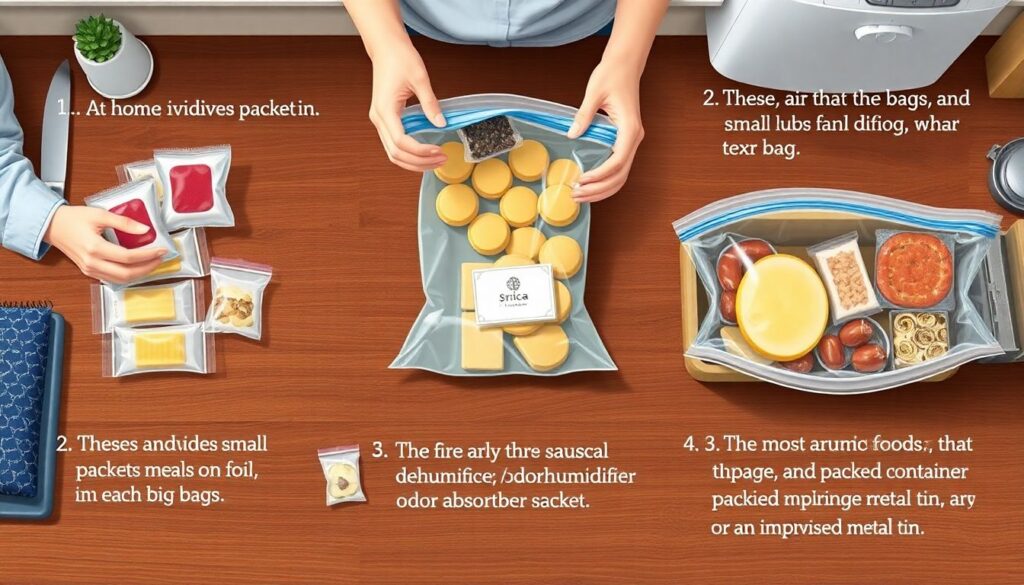 Как хранить еду в походе без запаха и грызунов - иллюстрация