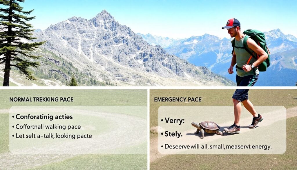 Маршруты по тропам для треккинга на выносливость - иллюстрация