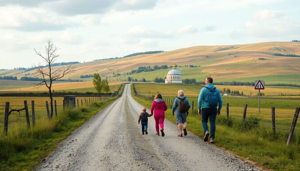 Маршруты по старинным маршрутам и тропам истории - иллюстрация