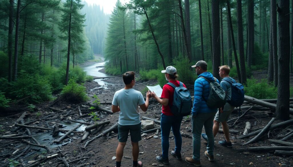 Маршруты по старинным маршрутам и тропам истории - иллюстрация